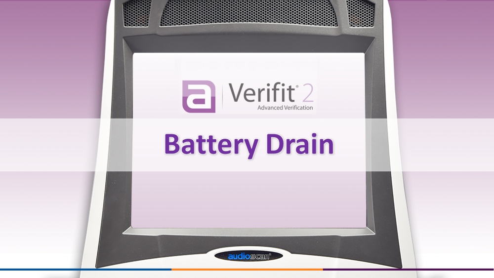 Verifit2 Screen Tour - Battery Drain