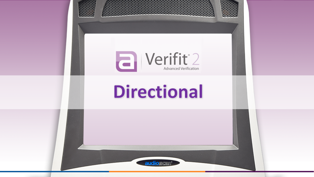Verifit2 Screen Tour - Directional