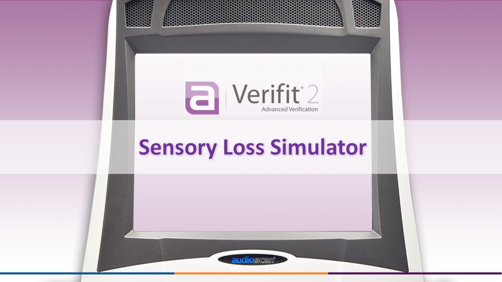 Verifit2 Screen Tour - Sensory Loss Simulator